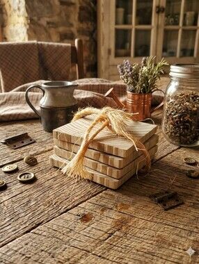 Wooden Coaster Set Of 4ct / Handmade Craftmenship